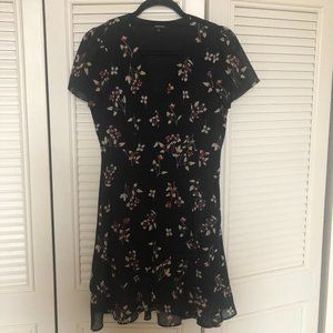 Black Floral Madewell Dress